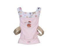 BABY born Zapf Creation Baby Carrier for Children with 2 Viewing Directions and Adjustable Strap in Pink with Flower Details Suitable for 36 and 43 cm Dolls