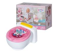 BABY born Bath Poo-Poo Toilet - Real Sound Effects - For Small Hands - Rainbow Glitter Poo - 43 cm - Ages 3 and Up