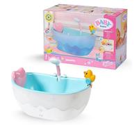 BABY Born Bath Bathtub 832691 - Accessories for 36cm & 43cm Dolls with Light/Sound Effects For Toddlers - Includes Pillow & Squirting Duck -