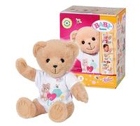 Baby Born Teddy Bear Soft Poseable Cuddly Animal Plush with White top