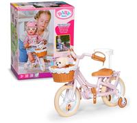 BABY born Bicycle with Lucky, doll bike with basket, handlebar and stickers