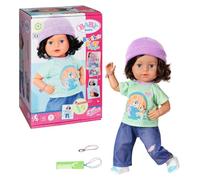BABY born Brother Play & Style 835418 - 43cm Doll with Posable Head and Body - Features 7 Lifelike Functions and 5 Accessories - Suitable for Kids Age 3+