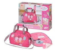 Changing Bag - Doll Changing Bag with Changing Mat, Lotion Bottle and a Nappy. Fits dolls up to 43cm - Suitable for children aged 3+ years - 832455