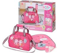 Changing Bag - Doll Changing Bag with Changing Mat, Lotion Bottle and a Nappy. Fits dolls up to 43cm - Suitable for children aged 3+ years - 832455