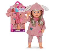 BABY born Coat Set - Cosy doll outfit with bunny ears - Inclusive dress, leggings & coat - Fits all 43cm dolls - Premium doll accessory