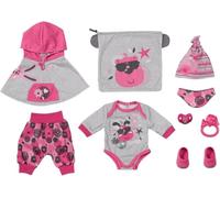 BABY Born Deluxe First Arrival 832561 - High-quality Clothing Accessories for 43cm Dolls For Toddlers - Includes 9-piece Clothing Set & Dummy Eye Function - Suitable from 3 Years