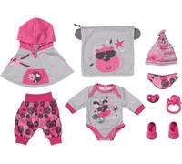 BABY born Deluxe Basic Accessory Kit - for 43 cm Dolls - Includes Poncho, Bodysuit, Pacifier and More - Easy for Little Hands - Promotes Empathy and Social Skills - Ages 3+
