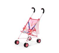 BABY born doll's pram with bag in pink with 3-point harness, foldable