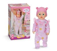 BABY born Emily Walk with Me - 43cm doll with electronic functions - Crawling & interactive baby doll with sounds - Includes pink romper & hat - Suitable for children Aged 3+