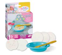 BABY born Feeding Set for Dolls with a Bowl, Spoon and 5 Water Reveal Meal Options with Fun Faces, For Children Aged 3+, 835029 Zapf Creation, Pink