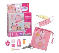 First Aid Kit 834091 - Accessories for Baby born Dolls - Includes 9 Medical Doll Accessories and Drawstring Pouch -