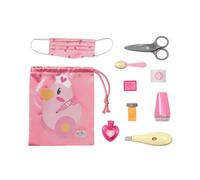 Baby born First Aid Kit 834091 - Accessories for Baby born Dolls - Includes 9 Medical Doll Accessories and Drawstring Pouch - Suitable for Kids from 3+, Pink