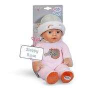 BABY born for Babies 30cm Sleepy Rose Soft Doll with rattle - Suitable from birth