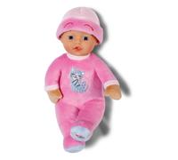 BABY born for babies Sleepy Pink 30 cm Soft Doll with Rattle | Soft fabric body, integrated rattle, stitched-on hat, washable at 30°C, from birth