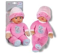 BABY born for Babies 30cm Sleepy Pink Soft Doll with rattle - Suitable from birth