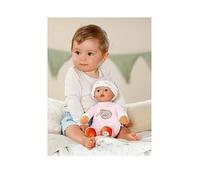 BABY born for babies Sleepy Rose, Soft 30cm Pink Fabric Doll with Soft Touch Romper and Integrated Rattle for Newborn Babies, 837726 Zapf Creation