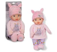 BABY born for babies Sweetie Pink - Soft 30 cm Doll with pink fabric body & integrated rattle - Suitable for Newborns
