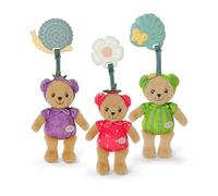 BABY born for babies Teddy berries 18cm, 3-fold assorted, strawberry/gooseberry/blueberry, rattle & crackling paper, teether, washable