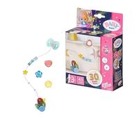 BABY Born Happy Birthday Interactive Magic Dummy 43 cm - Opens and Closes Doll's Eyes Includes Dummy and Colourful Chain - 830017, ['Heart', 'Flower', 'Star']