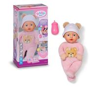 BABY born Interactive Rosie 30cm, soft baby doll with 6 sounds & bottles, Pink