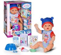 BABY born Jonas 43cm, Baby Doll with 10 lifelike functions and accessories- Suitable for Children Aged 3+