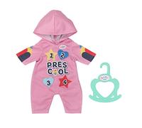 BABY born Kindergarten Romper with Badges - To Fit 36cm Dolls - Includes Cute Outfit & Clothes Hanger - Easy for Small Hands - Promotes Empathy & Social Skills - Suitable for Kids Ages 2+ - 833537