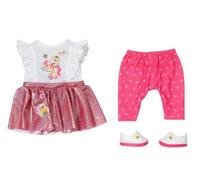 BABY born Little Everyday Outfit 836330 - Outfit with Matching Accessories for 36cm Dolls - Easy for Kids to Dress Independently - Suitable for Children from 1 Years Old
