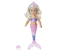BABY born Little Sister Mermaid 46 cm Doll - Easy for Small Hands, Creative Play Promotes Empathy and Social Skills, For Toddlers 3 Years and Up - Includes Doll, Tiara and Comb