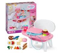BABY born Lunch Time Table with Lights and Sounds - Over 10 Different Dishes and Drinks - For dolls up to 43cm - Suitable for ages 3+