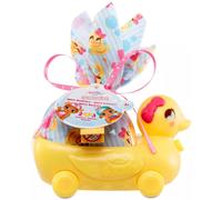 Baby Born Mini Babies Playset - Unwrap Surprise Twins or Triplets Collectible Baby Dolls with Soft Swaddle Blanket Ducky Pull Toy Series 3 Mult