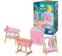 BABY born Minis furniture set with wardrobe, clothes rail, bassinet NEW ORIGI...
