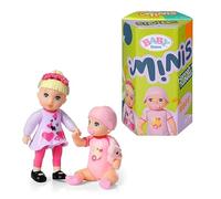 BABY born Minis Online Double Pack 1 Isabella and Hannah 906026 - 6.5cm Doll with Colour Change Effects and 7cm Doll with Removeable Headband - Suitable for Kids From 3+ Years