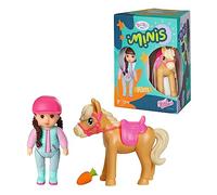 BABY born Minis Playset Horse Club Set with Kim 906149 - 7cm Doll with Exclusive Accessories and Moveable Body for Realistic Play - Suitable for Kids From 3+ Years