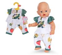 BABY born Monkey Outfit, Jungle-Themed Shirt and Trousers for 43cm Dolls, 871621 Zapf Creation