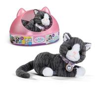 BABY born My Cat Cookie with cat bed, interactive pet kitten which purrs and vibrates softly when you stroke her head or back. For Children Aged 1 and Over, Works with Batteries, 837580 Zapf Creation