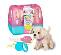 BABY born My Dog Lucky with Carry Box, 5 Different Realistic Functions Including Walking, Tail Wagging and Drinks Water, For Children Aged 3 and Over, Works with Batteries, 835869 Zapf Creation