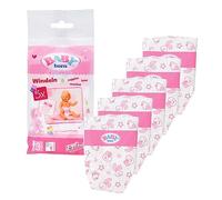 BABY born Nappies for 43 cm Doll - Easy for Small Hands, Creative Play Promotes Empathy & Social Skills, For Toddlers 3 Years & Up - Includes 5 Nappies