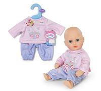 BABY born Zapf Creation Jogging Suit with Pink Long Sleeve Shirt and Purple Trousers for 36 cm Dolls