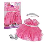 BABY born princess outfit with pink dress, tiara and silver shoes for 43cm dolls