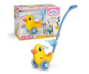 BABY born Push-Along Berta - Doll ride on toy with adjustable handlebar & rattling wheels - Fits 36cm & 43cm Dolls - Premium accessory for Children Aged 3+
