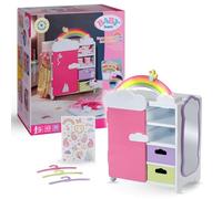BABY born Rainbow Wardrobe with Lights & Sounds | Lights and sounds, shoe shelves, clothes hangers and stickers