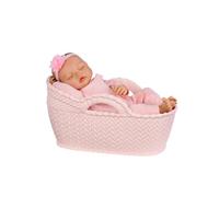 BABY born Real Realistic Reborn Baby Doll Girl - Fair, Closed Eyes, 43 cm | Hand-Painted & Lifelike, Soft-Bodied 43cm Doll 1 kg, Unique Hair, Eyes & Outfit, Cuddle Key Experience, For Ages 3+