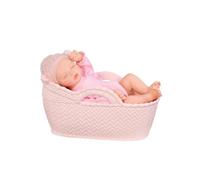 BABY born Real Realistic Reborn Baby Doll Girl - Light, Closed Eyes, 43 cm | Hand-Painted & Lifelike, Soft-Bodied 43cm Doll 1 kg, Unique Hair, Eyes & Outfit, Cuddle Key Experience, For Ages 3+