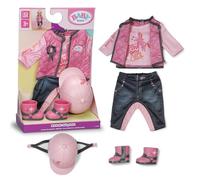 BABY born riding outfit with trousers, shirt, boots and helmet for 43 cm dolls