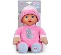 BABY born for babies Sleepy Pink, Soft 30cm Pink Fabric Doll with Cat-design Romper and Integrated Rattle for Newborn Babies, 837726 Zapf Creation