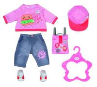 BABY born Snack Shop Outfit with Cap, Shoes and Backpack for 43cm Dolls
