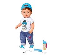 BABY born Soft Touch Brother Doll 43 cm - Easy for Small Hands, Creative Play Promotes Empathy and Social Skills, For Toddlers 4y and Up - Includes Printed T-Shirt, Denim Jeans and More - Showbox