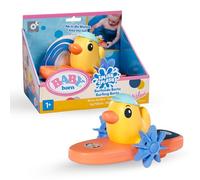 BABY born Splish Splash Surfing Berta, Colourful Bath Time Toy with Wind Up Wheels and Vibrant Orange Surfboard that floats on water, Wind Up Toddler Bath Toy, 837146 Zapf Creation