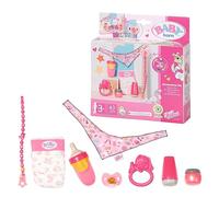 Starter Set 832851 - Accesories for BABY Born Dolls For Toddlers - Includes Magic Eyes Dummy & Dummy Chain, Nappy, Ring Toy, Powder Bottle, Cream Tube