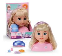 BABY born Styling Head Carla Nylon Hair - Includes Hair Clips, Ribbons & Brush - Suitable for Children Aged 3+